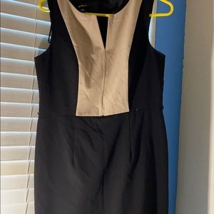 Amazing black and beige dress!